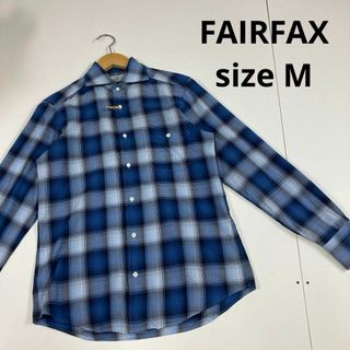 フェアファクス(FAIR FAX)のFAIRFAX シャツ　チェック柄　ブルー系　古着　カジュアル　シャドーチェック(シャツ)