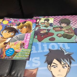 メイタンテイコナン(名探偵コナン)の名探偵コナン 銀魂 アイカツ カードキャプター アニメディア　2018年 6月(アート/エンタメ/ホビー)