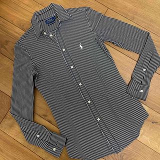 ポロラルフローレン(POLO RALPH LAUREN)のポロラルフローレン  ニットドレスシャツ　長袖シャツ　ストライプシャツ(シャツ/ブラウス(長袖/七分))