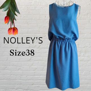 NOLLEY'S ノーリーズ　ウエストギャザーノースリーブワンピース38