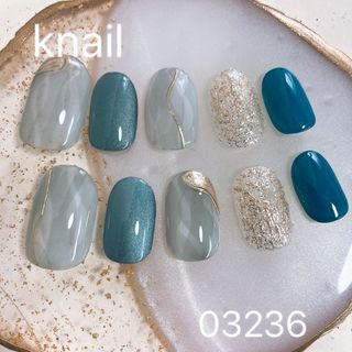 No.182 ネイルチップ　ショートオーバル