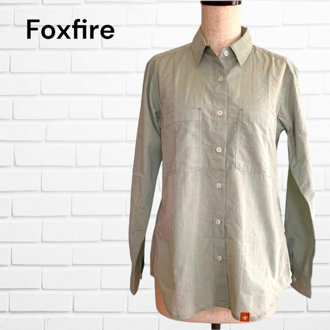 Foxfire(フォックスファイヤー)のFoxfire フォックスファイヤー カシュクールシャツ ブラウス くすみグラン レディースのトップス(シャツ/ブラウス(長袖/七分))の商品写真