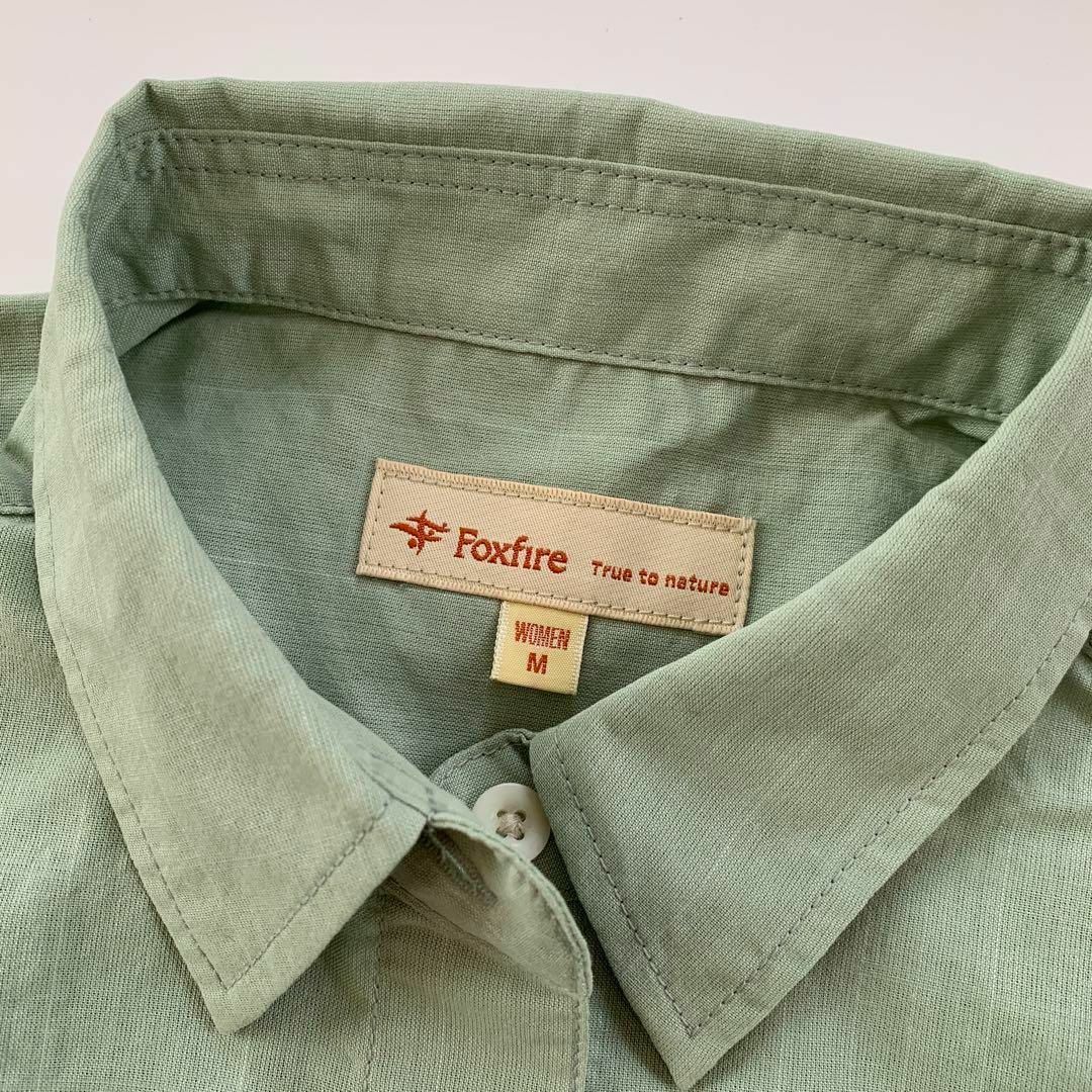 Foxfire(フォックスファイヤー)のFoxfire フォックスファイヤー カシュクールシャツ ブラウス くすみグラン レディースのトップス(シャツ/ブラウス(長袖/七分))の商品写真