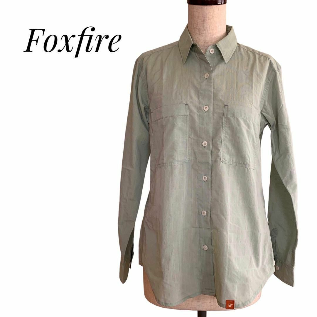 Foxfire(フォックスファイヤー)のFoxfire フォックスファイヤー カシュクールシャツ ブラウス くすみグラン レディースのトップス(シャツ/ブラウス(長袖/七分))の商品写真