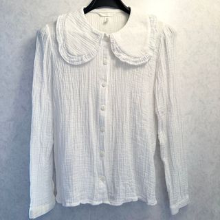 エイチアンドエム(H&M)のH&M  ブラウス  綿　　(シャツ/ブラウス(長袖/七分))