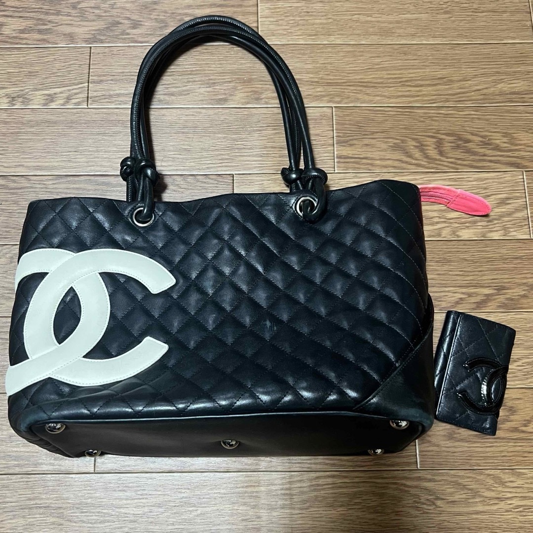 CHANEL(シャネル)の希少！CHANEL カンボンライン ラージ　トートバッグ&キーケース レディースのバッグ(トートバッグ)の商品写真