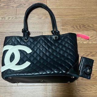 シャネル(CHANEL)の限定値下げ！希少！CHANEL カンボンライン ラージ　トートバッグ&キーケース(トートバッグ)