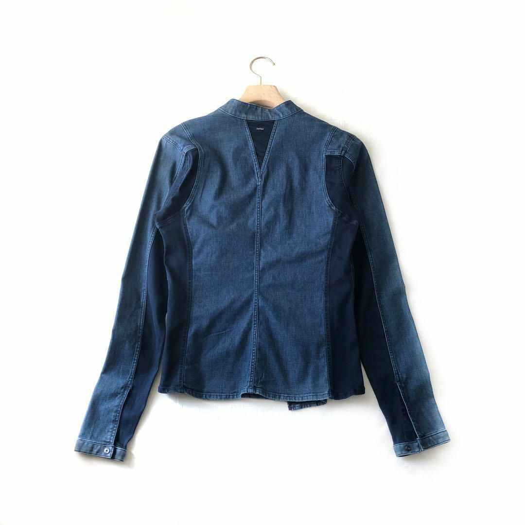G-STAR RAW デニム ノーカラージャケット S 切替 SLIM FIT レディースのジャケット/アウター(ノーカラージャケット)の商品写真