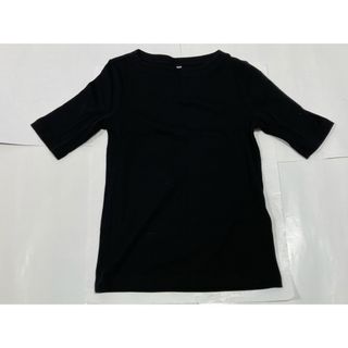 ユニクロ(UNIQLO)の【美品】ユニクロ レディース黒Tシャツ Mサイズ(Tシャツ(半袖/袖なし))