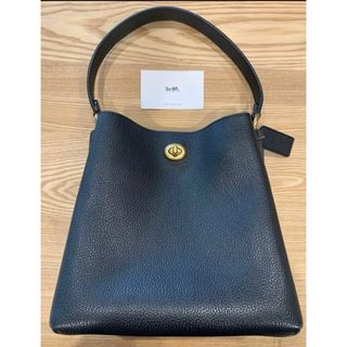 COACH チャーリーバケットバッグ　2way ペブルレザーブラック　ブティック