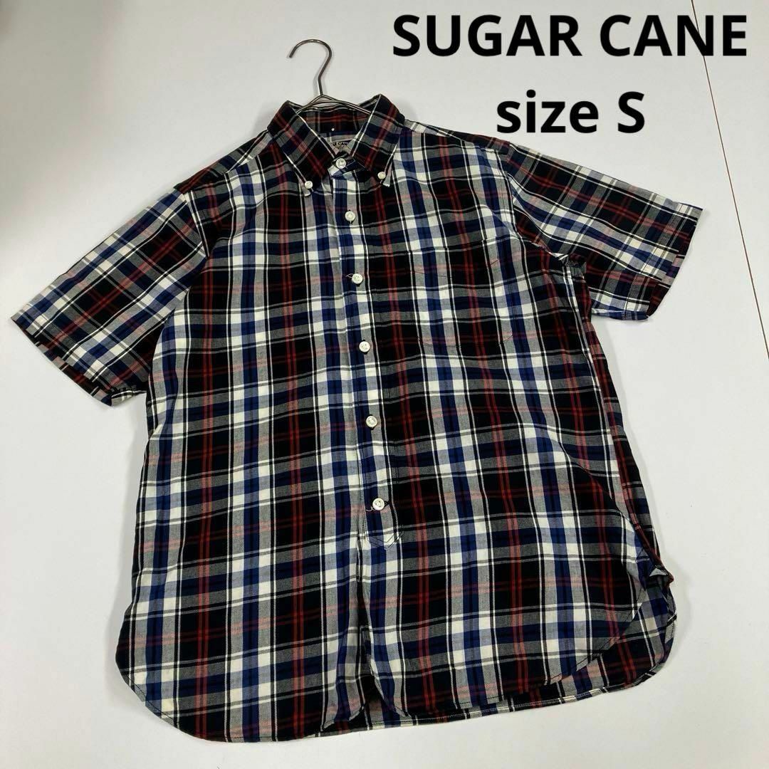 Sugar Cane(シュガーケーン)のSUGAR CANE ボタンダウンシャツ　チェック柄　アメカジ　古着　S メンズのトップス(シャツ)の商品写真