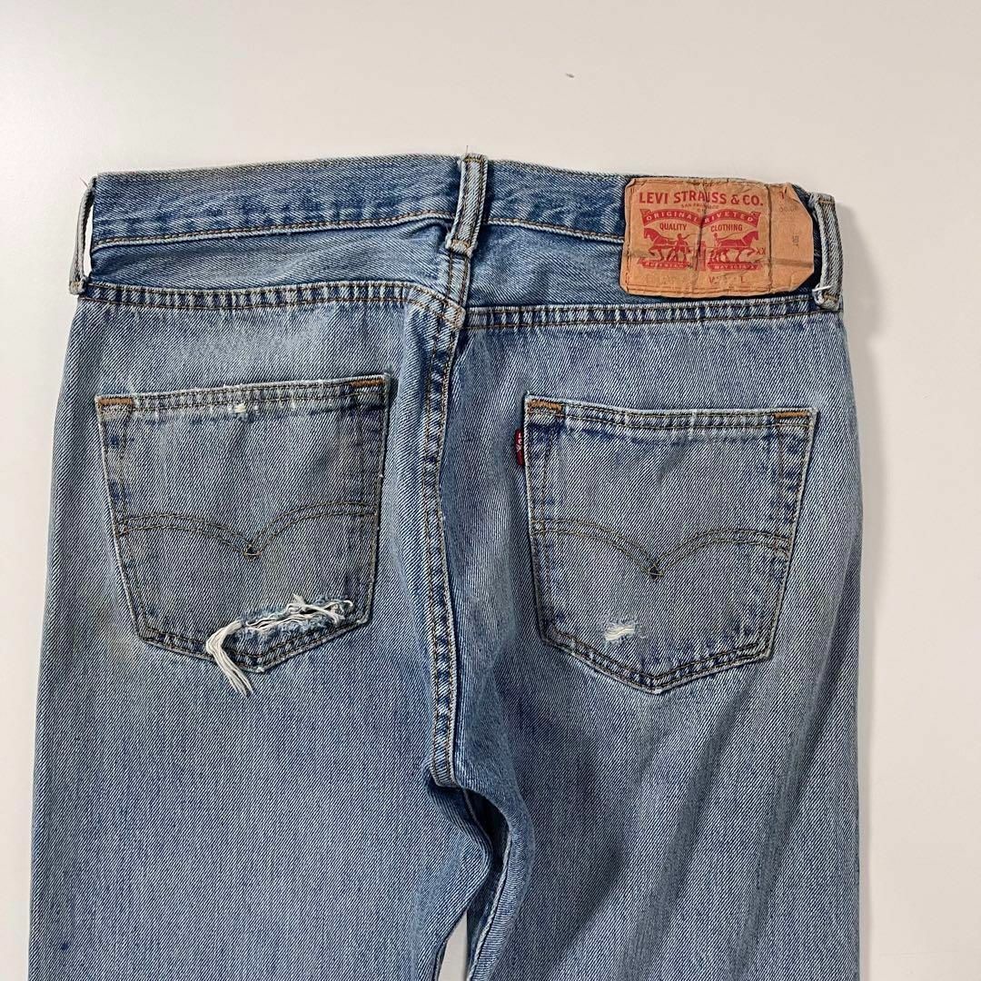 Levi's(リーバイス)のリーバイス 501 ジーンズ グランジ クラッシュデニム 古着 W30 L30 メンズのパンツ(デニム/ジーンズ)の商品写真