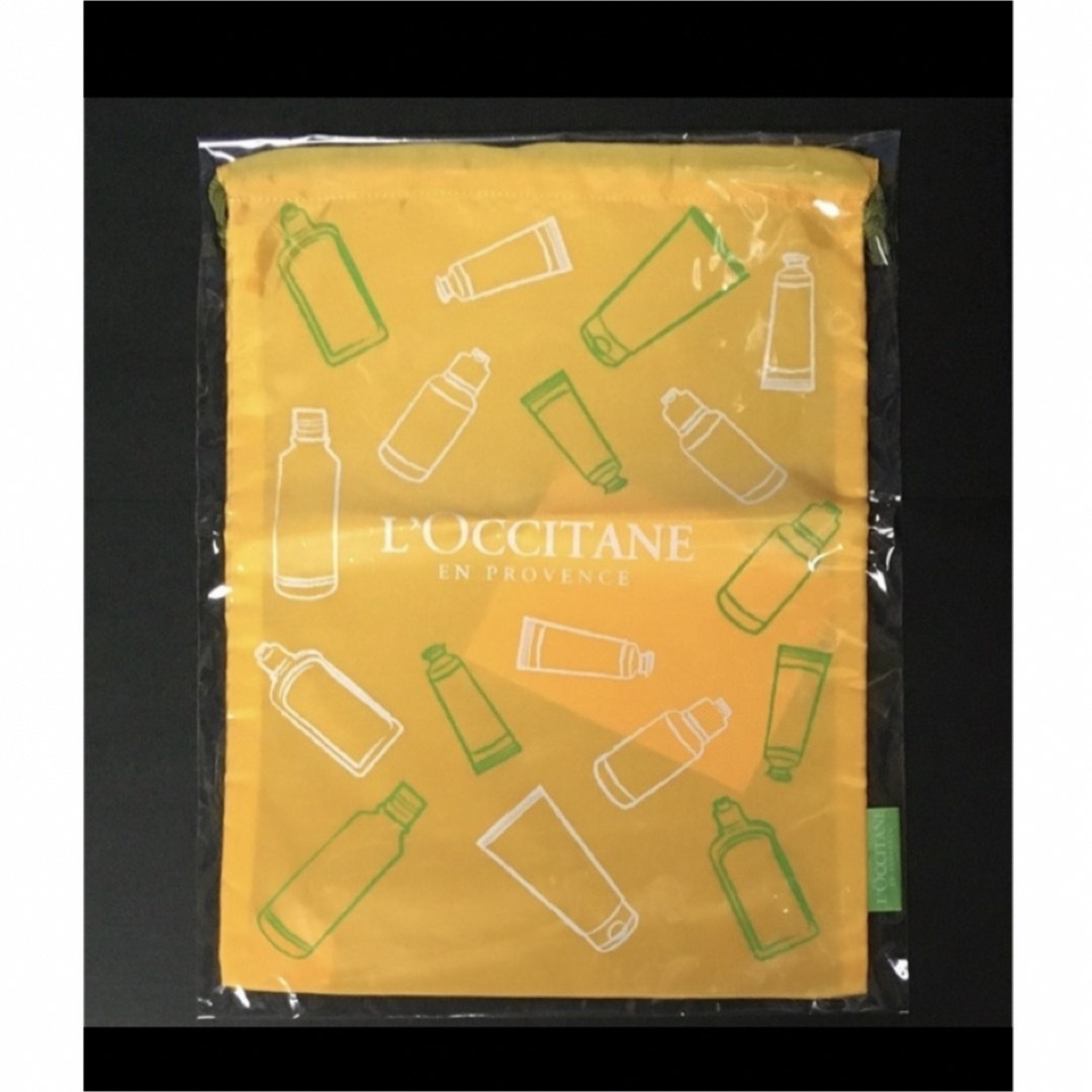 L'OCCITANE(ロクシタン)のノベルティ イエロー巾着 L'OCCITANE  ロクシタン エンタメ/ホビーのコレクション(ノベルティグッズ)の商品写真