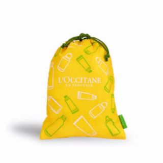 ロクシタン(L'OCCITANE)のノベルティ イエロー巾着 L'OCCITANE  ロクシタン(ノベルティグッズ)