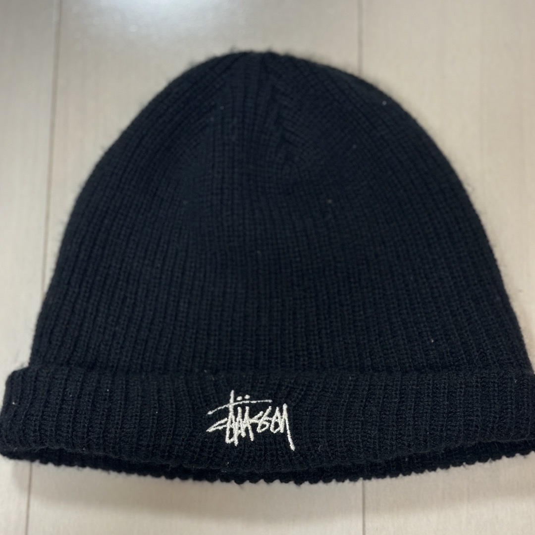 STUSSY(ステューシー)のStussy CUFF BEANIE BASIC BLACK ニットキャップ メンズの帽子(ニット帽/ビーニー)の商品写真