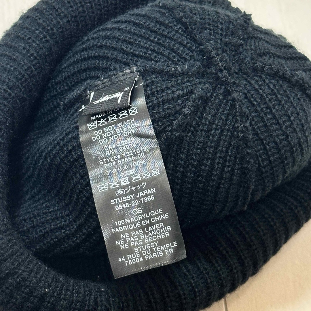 STUSSY(ステューシー)のStussy CUFF BEANIE BASIC BLACK ニットキャップ メンズの帽子(ニット帽/ビーニー)の商品写真