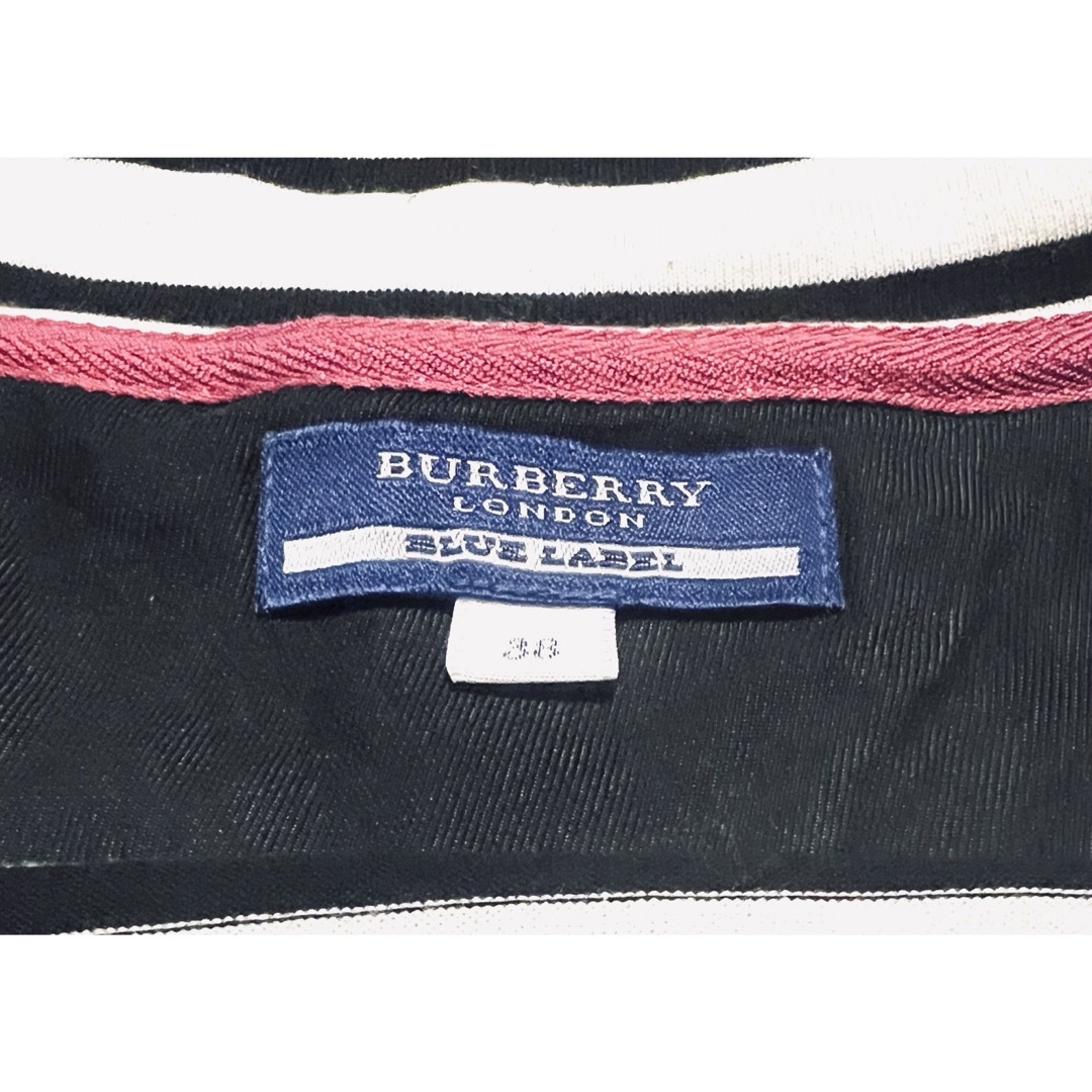 BURBERRY BLUE LABEL(バーバリーブルーレーベル)のバーバリーブルーレーベル  BURBERRY ボーダーベルトワンピース フレアE レディースのワンピース(ロングワンピース/マキシワンピース)の商品写真