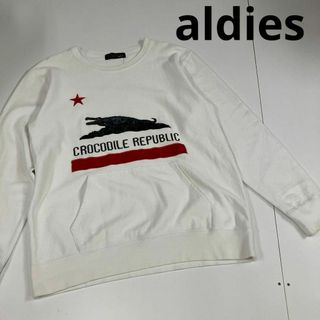 アールディーズ(aldies)のアールディーズ　スウェット　ワニ　ポケット　古着　アウトドア　オーバーサイズ(スウェット)