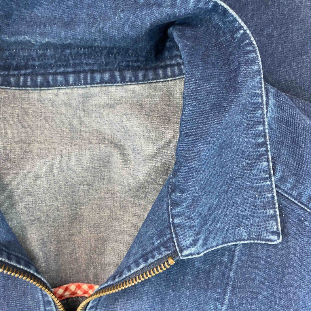 Papas パパス メンズ Gジャン デニムジャケット 襟・ポケット裏ギンガムチェック メンズのジャケット/アウター(Gジャン/デニムジャケット)の商品写真
