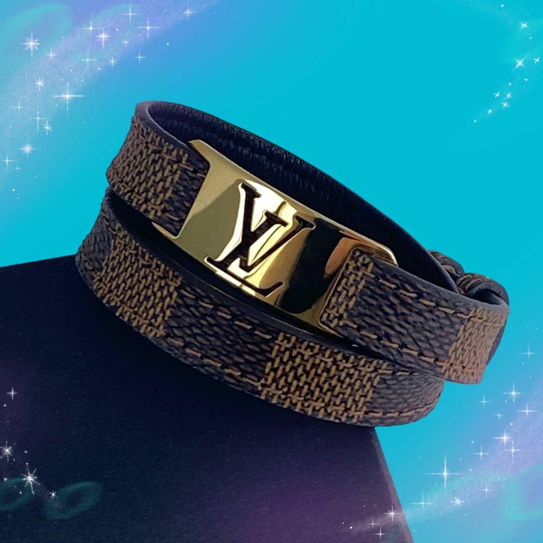 LOUIS VUITTON(ルイヴィトン)の《美品》　ルイヴィトン　ブラスレ　サインイット　ダミエ　ブレスレット レディースのアクセサリー(ブレスレット/バングル)の商品写真