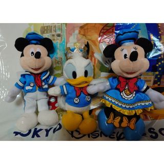 ディズニー(Disney)のパルパルーザ　ドナルドのクワッキーダックシティ　ぬいぐるみバッジセット(キャラクターグッズ)