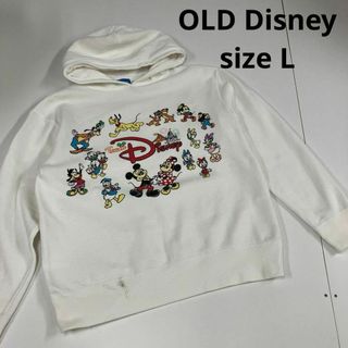 ディズニー(Disney)のDisney パーカー　古着　オールド　ミッキー　ミニー　ドナルド　グーフィ(パーカー)