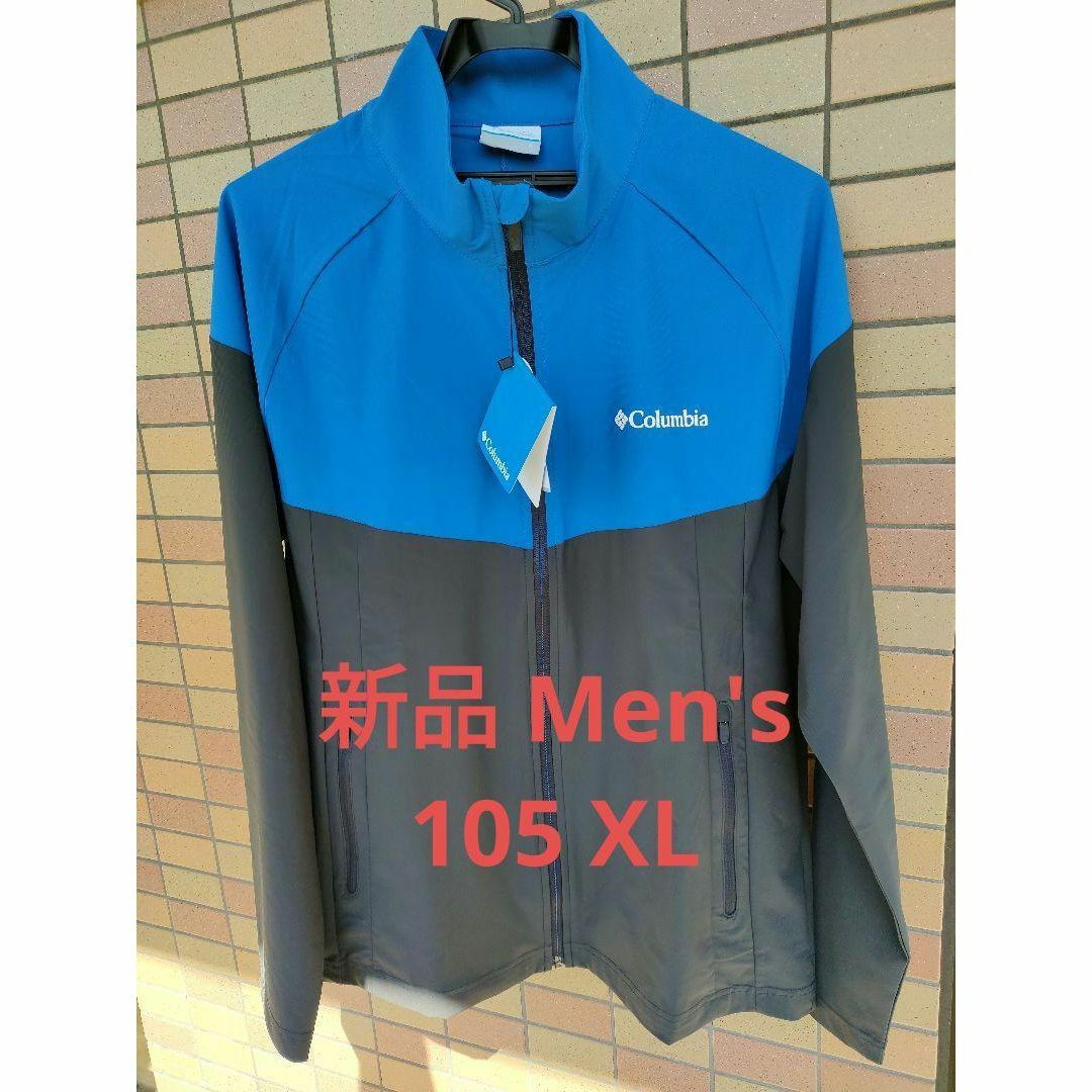 Columbia(コロンビア)の■新品 105 XL Columbia フルジップ コロンビア ブルー ブラック メンズのジャケット/アウター(ナイロンジャケット)の商品写真