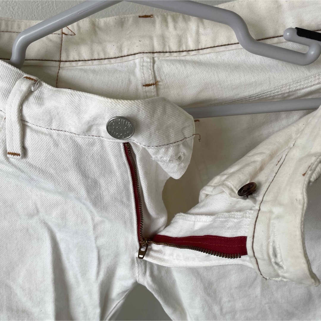 MONSIEUR NICOLE(ムッシュニコル)のムッシュニコル　ストレッチデニムパンツ　ホワイト　44サイズ　23137 メンズのパンツ(デニム/ジーンズ)の商品写真