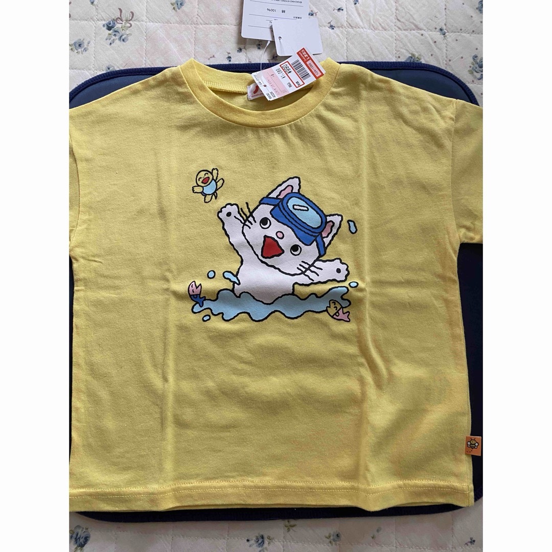 ♡ノンタン 黄色の半袖Tシャツ  100サイズ♡ キッズ/ベビー/マタニティのキッズ服男の子用(90cm~)(Tシャツ/カットソー)の商品写真