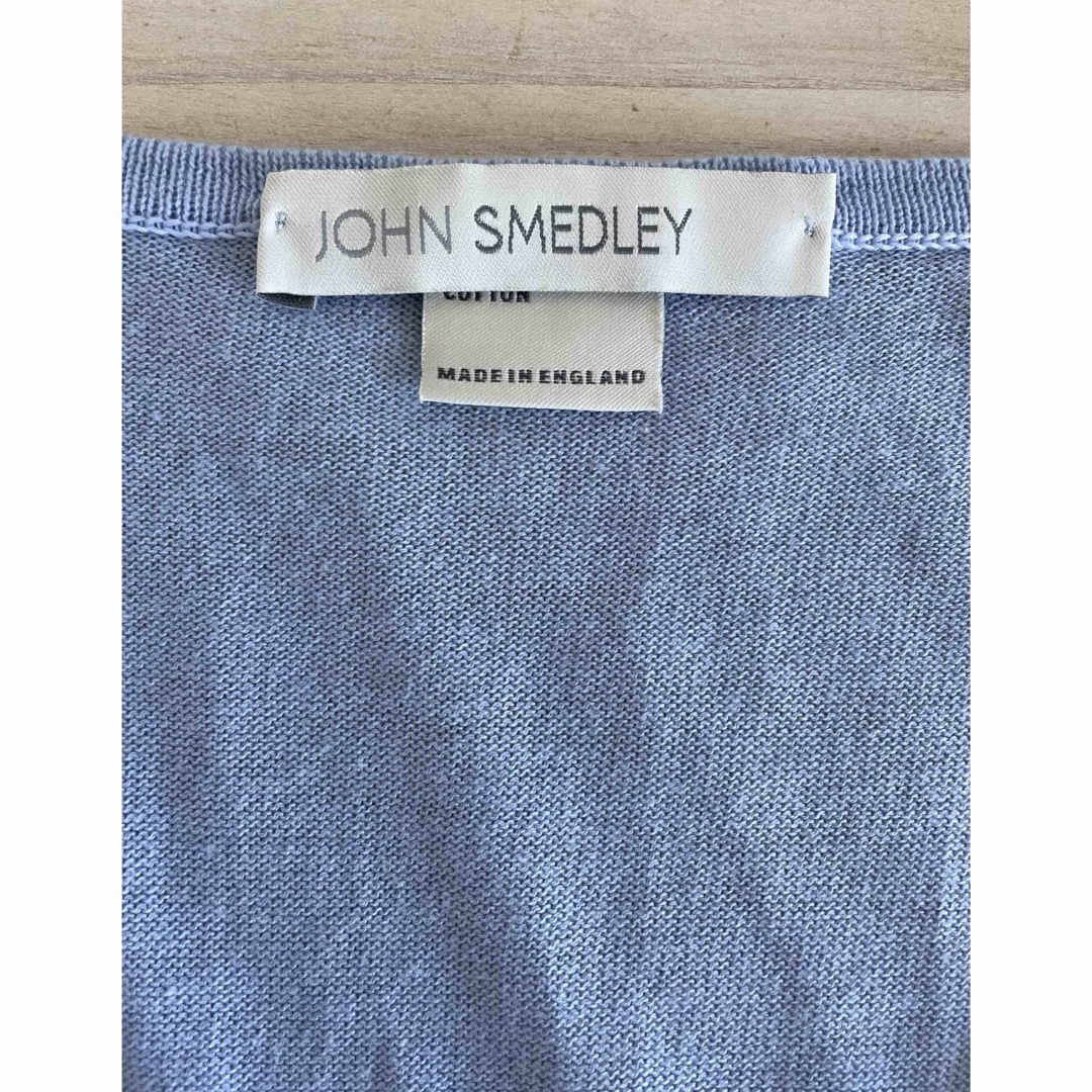 JOHN SMEDLEY(ジョンスメドレー)のジョンスメドレー/トップス/ニット/カットソー/半袖/S/コットン/ライトブルー レディースのトップス(ニット/セーター)の商品写真