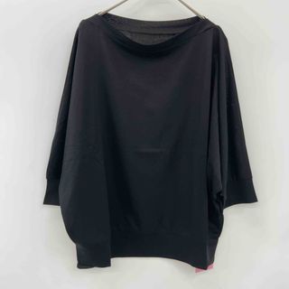 ジュンコシマダ(JUNKO SHIMADA)のJUNKO SHIMADA ジュンコシマダ レディース Tシャツ カットソー 七分丈 ブラック(カットソー(長袖/七分))