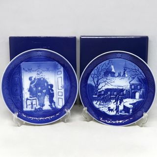 ロイヤルコペンハーゲン(ROYAL COPENHAGEN)の未使用 ロイヤルコペンハーゲン イヤープレート 1995年 2000年 皿 2枚(食器)