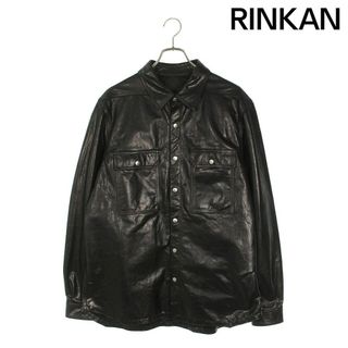 リックオウエンス(Rick Owens)のリックオウエンス  24SS  RU01D3729LSU バックテープデザインレザーレザージャケット メンズ 52(レザージャケット)