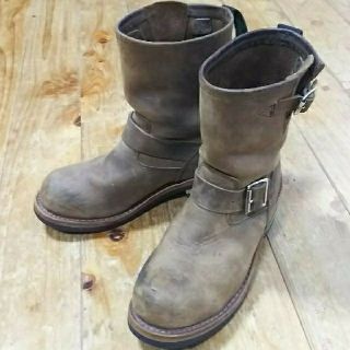 ドクターマーチン(Dr.Martens)のゲッタグリップGETTA GLIPエンジニア・ショート・ブーツ♦美品  UK4(ブーツ)