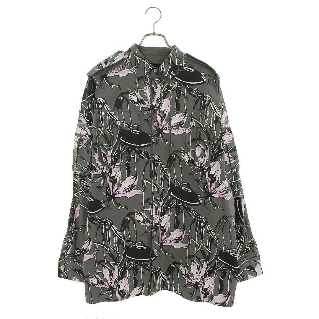 PRADA - プラダ 24SS SC766 プリントデザインオーバーサイズ長袖シャツ PRADA - プラダ 24SS SC766 プリントデザインオーバーサイズ長袖シャツ