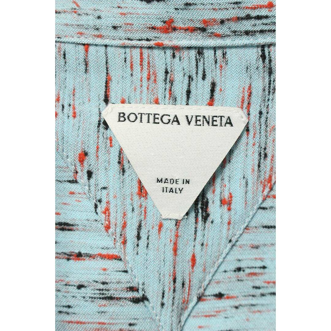 Bottega Veneta(ボッテガヴェネタ)のボッテガヴェネタ  24SS  785733V3ZU0 テクスチャードビスコース ストライプ長袖シャツ メンズ 48 メンズのトップス(シャツ)の商品写真