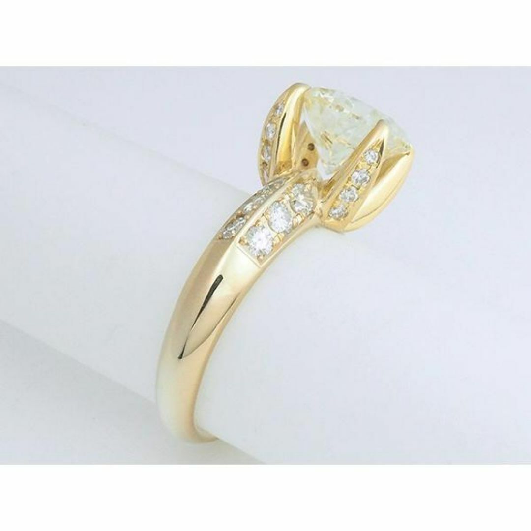 ◆ミウラ◆ ダイヤモンド/3.085ct・0.78ct デザイン リング 12.5号 K18YG 仕上済【中古】 レディースのアクセサリー(リング(指輪))の商品写真