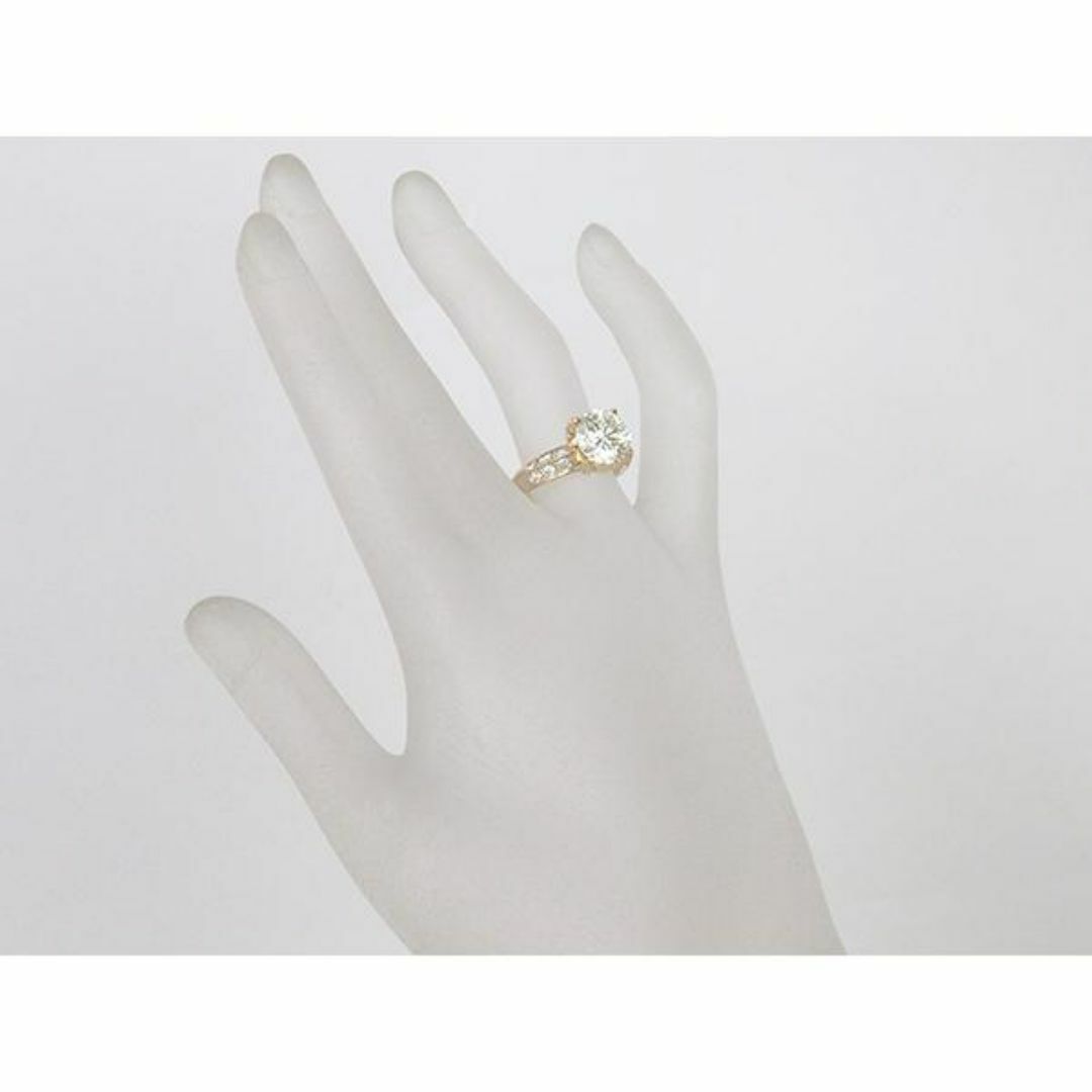 ◆ミウラ◆ ダイヤモンド/3.085ct・0.78ct デザイン リング 12.5号 K18YG 仕上済【中古】 レディースのアクセサリー(リング(指輪))の商品写真