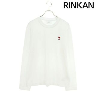 アミ(ami)のアミアレクサンドルマテュッシ  24SS  UTS205726 ハート刺繍長袖カットソー メンズ M(Tシャツ/カットソー(七分/長袖))