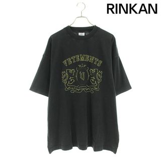 ヴェトモン(VETEMENTS)のヴェトモン  24SS  UE64TR410BY BLACKYELLOW ロイヤルロゴTシャツ メンズ XS(Tシャツ/カットソー(半袖/袖なし))