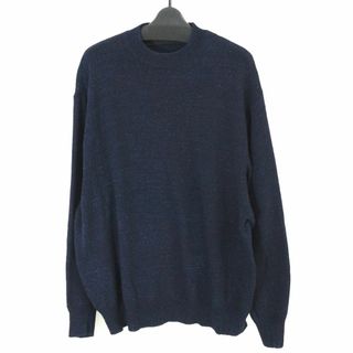 COMOLI - COMOLI コモリ 21SS インディゴクルーネックニット