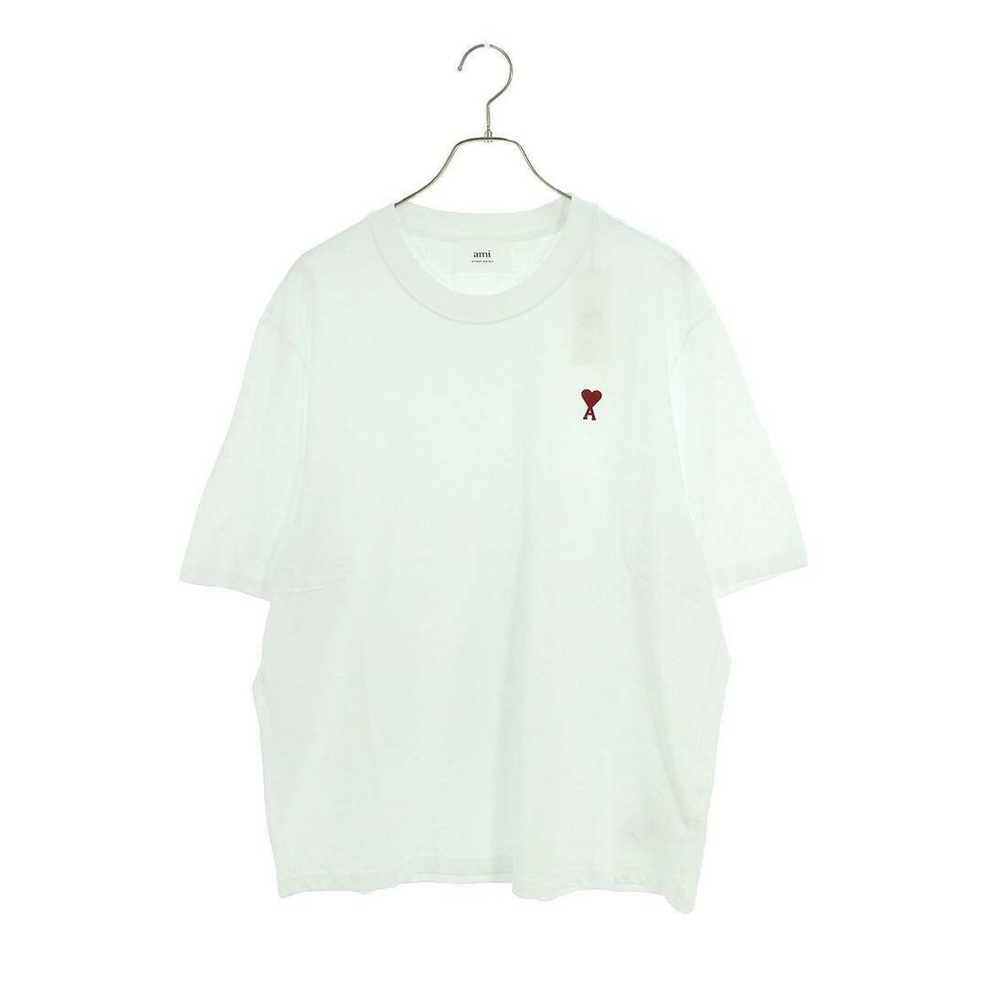 ami(アミ)のアミアレクサンドルマテュッシ  24SS  BFUTS005726 WHITE ハート刺繍Tシャツ メンズ M メンズのトップス(Tシャツ/カットソー(半袖/袖なし))の商品写真