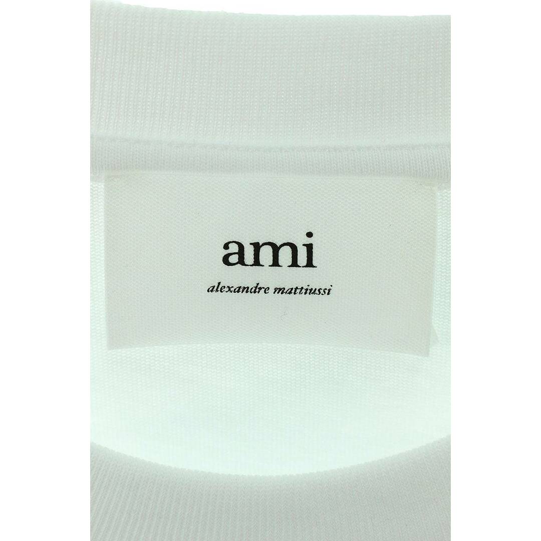 ami(アミ)のアミアレクサンドルマテュッシ  24SS  BFUTS005726 WHITE ハート刺繍Tシャツ メンズ M メンズのトップス(Tシャツ/カットソー(半袖/袖なし))の商品写真