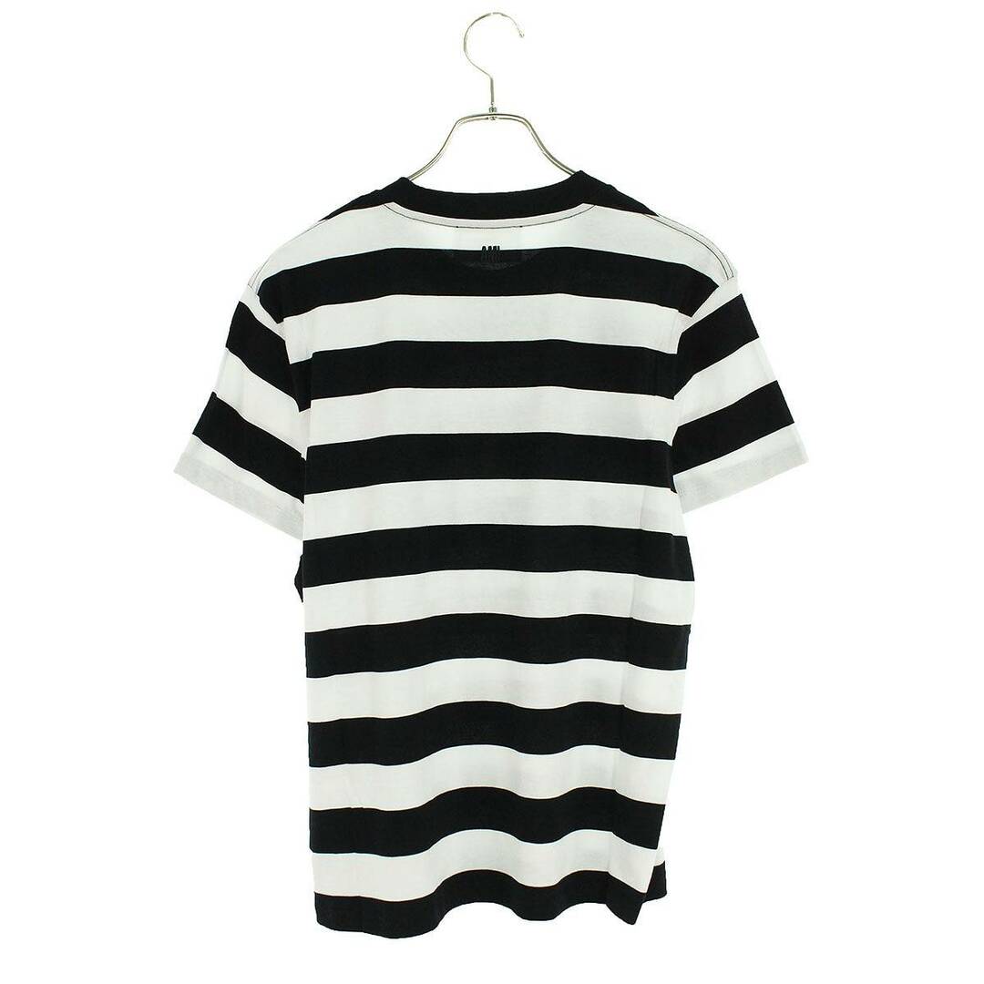 ami(アミ)のアミアレクサンドルマテュッシ  24SS  UTS038JE0069 BLACKWHITE ハート刺繍Tシャツ メンズ S メンズのトップス(Tシャツ/カットソー(半袖/袖なし))の商品写真