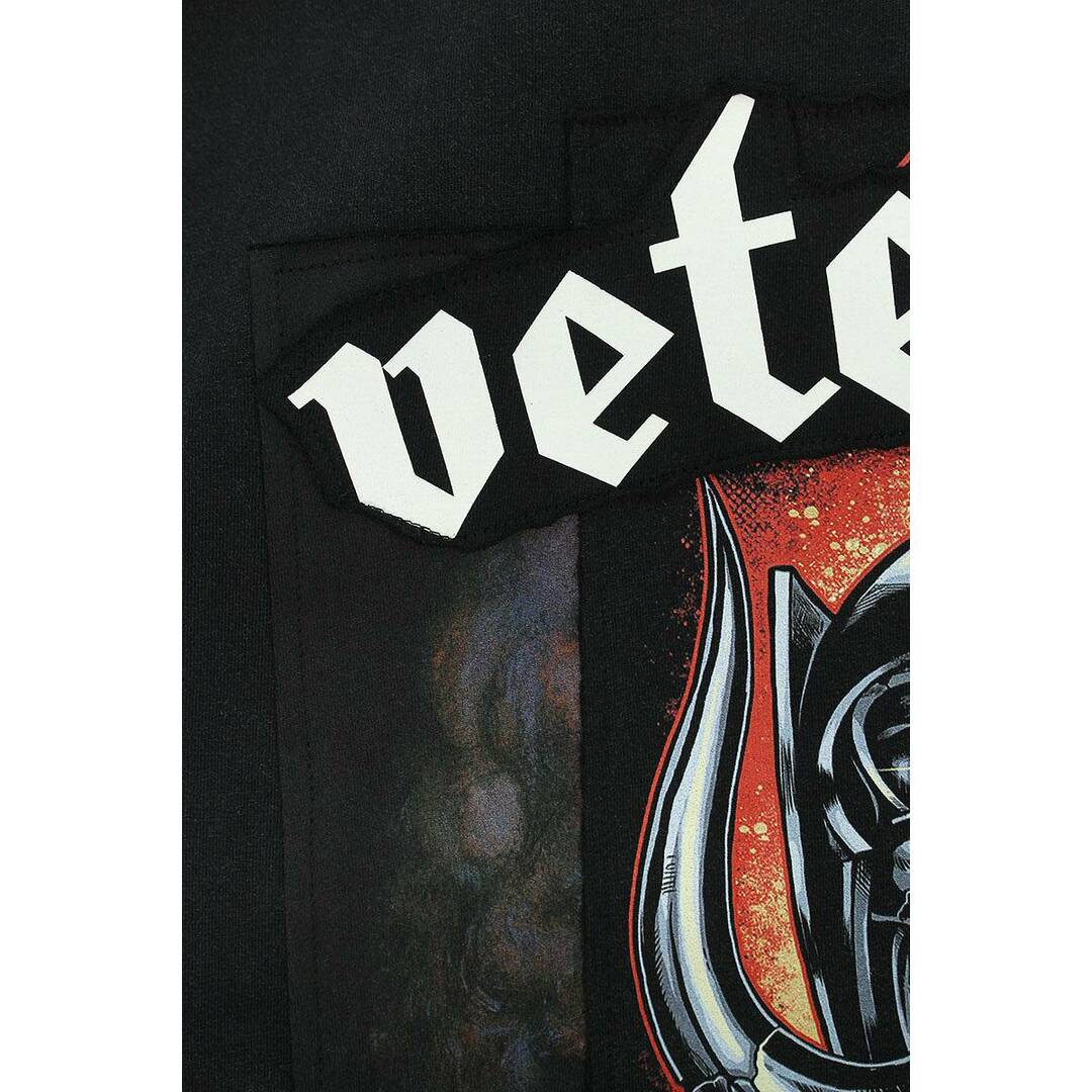 VETEMENTS(ヴェトモン)のヴェトモン  24SS  UE64TR390B BLACK ボンデッドロゴTシャツ メンズ XS メンズのトップス(Tシャツ/カットソー(半袖/袖なし))の商品写真