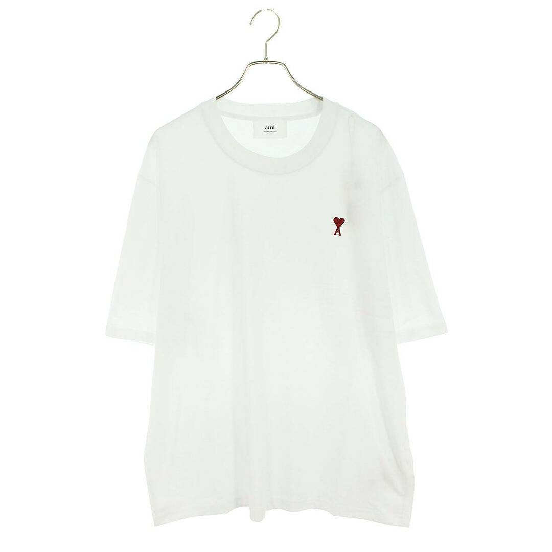 ami(アミ)のアミアレクサンドルマテュッシ  24SS  BFUTS005726 WHITE ハート刺繍Tシャツ メンズ XL メンズのトップス(Tシャツ/カットソー(半袖/袖なし))の商品写真