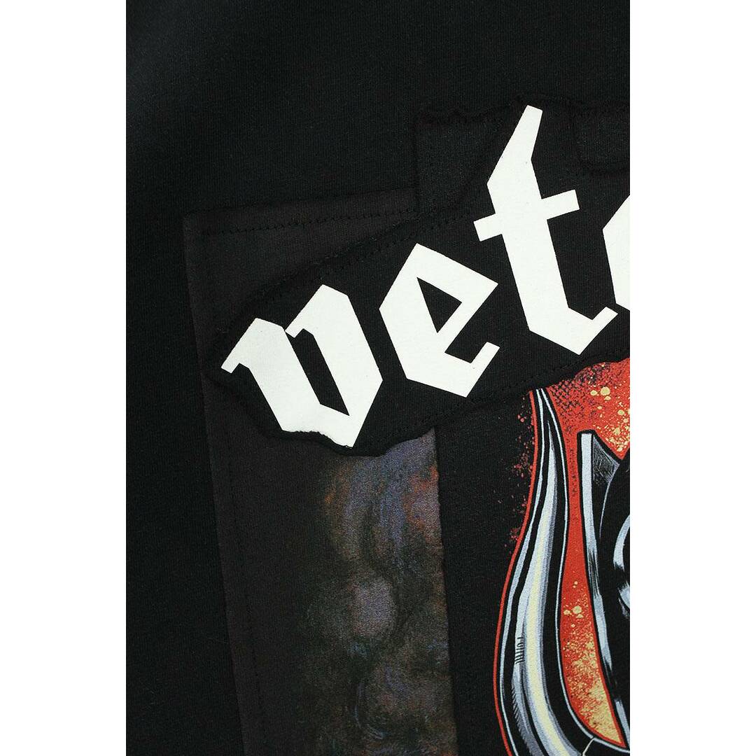 VETEMENTS(ヴェトモン)のヴェトモン  24SS  UE64TR390B BLACK ボンデッドロゴTシャツ メンズ S メンズのトップス(Tシャツ/カットソー(半袖/袖なし))の商品写真