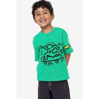 エイチアンドエム(H&M)のH&M Keith HaringプリントTシャツ 美品 キースヘリング 120(Tシャツ/カットソー)