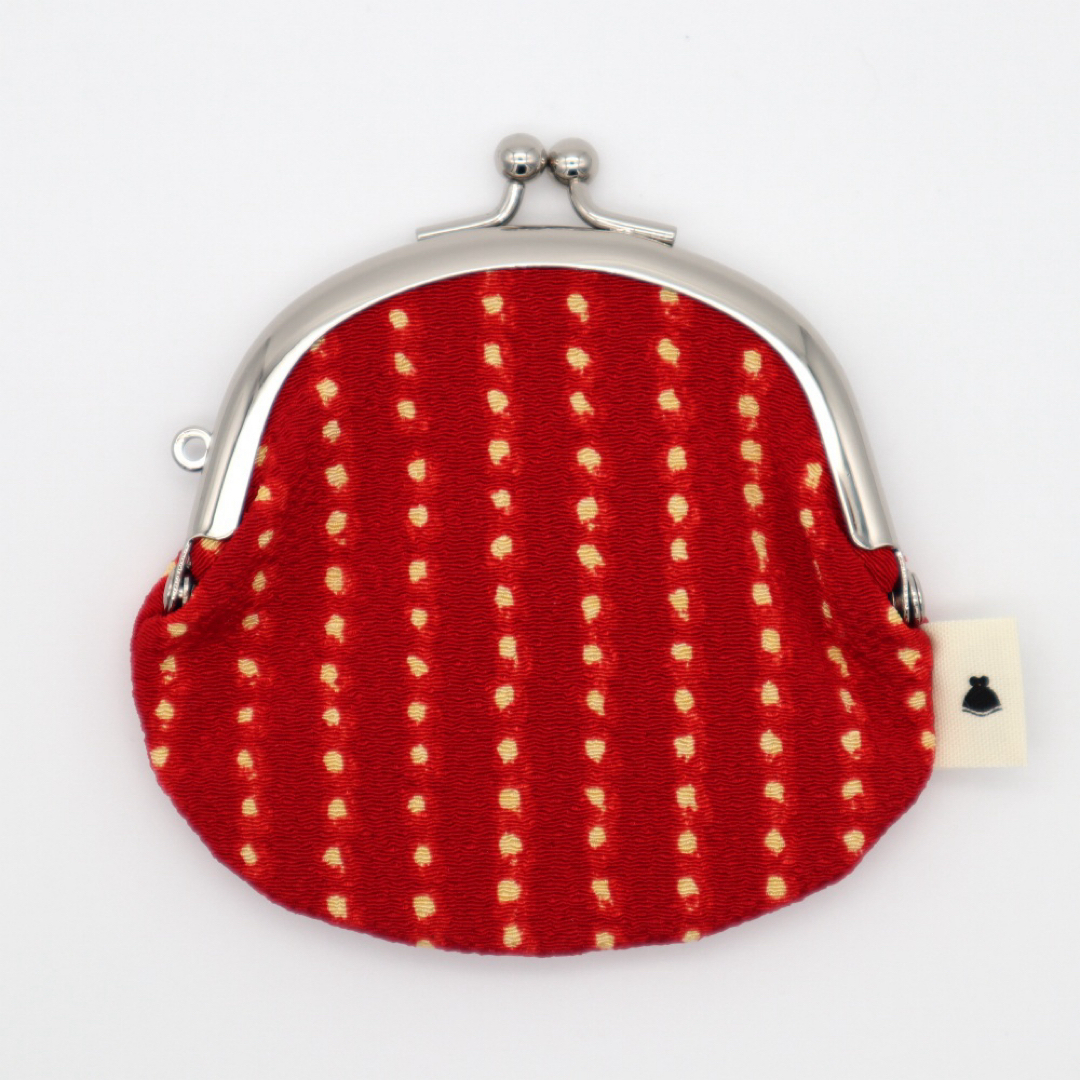 AYANOKOJI(アヤノコウジ)のAYANOKOJI 2.6寸がま口財布 豆絞り 赤 レディースのファッション小物(財布)の商品写真