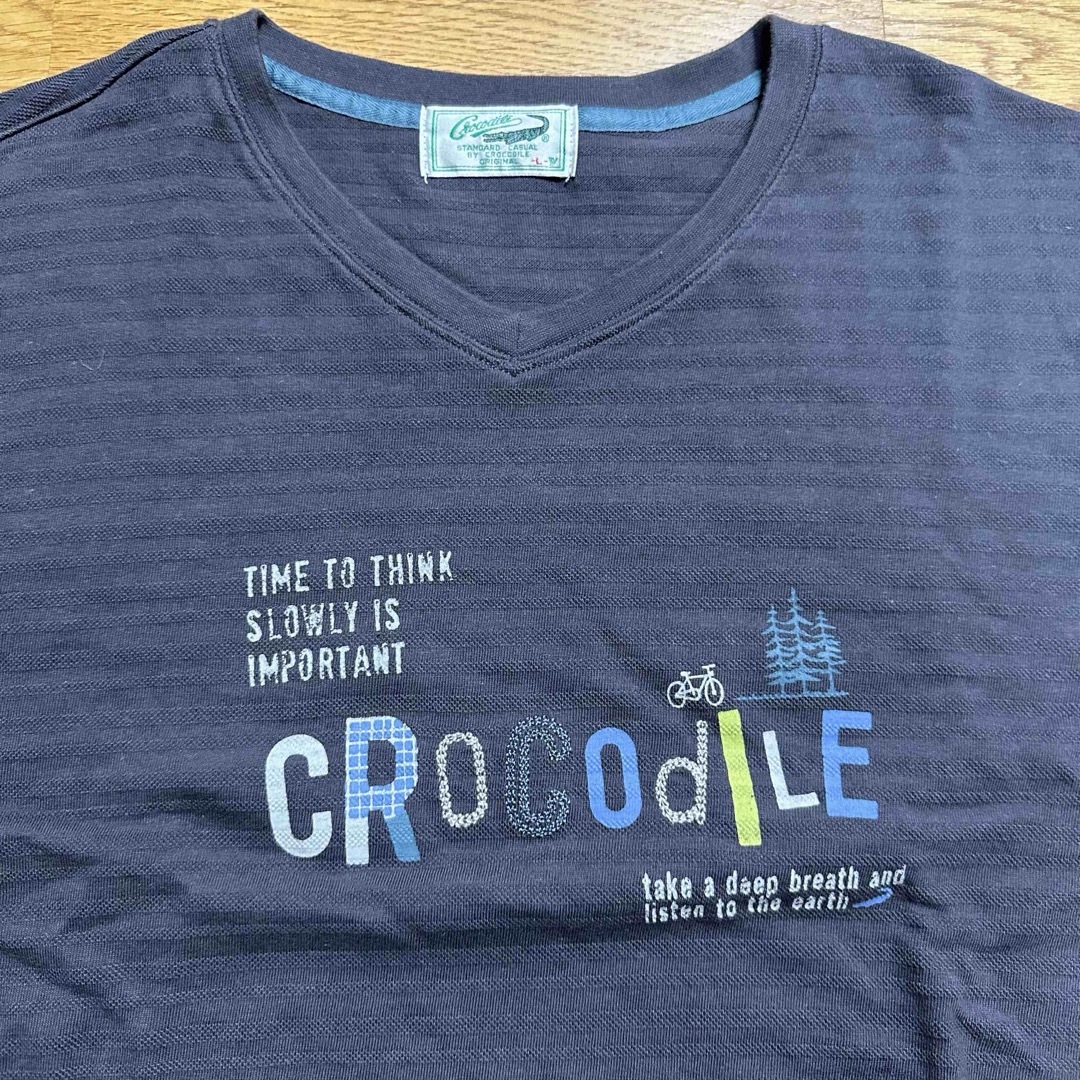 Crocodile(クロコダイル)のCROCO DILE クロコダイル 半袖Tシャツ L メンズウェア メンズのトップス(Tシャツ/カットソー(半袖/袖なし))の商品写真